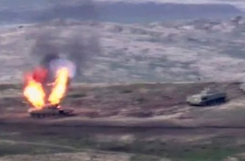 Düşmən öz tanklarını atəşə tutdu: Ekipaj məhv edildi - RƏSMİ