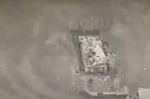 Düşmən texnikalarının məhv edilməsinin yeni görüntüləri yayıldı - VİDEO