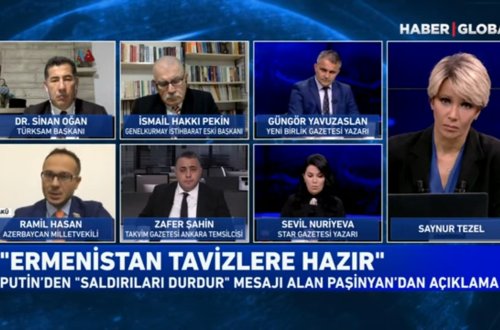 Millət vəkili Ramil Həsən 'Haber Global'ın debatında - VİDEO