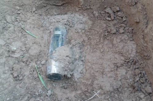 ANAMA: В Физули обнаружен снаряд с белым фосфором, выпущенный ВС Армении - ФОТО