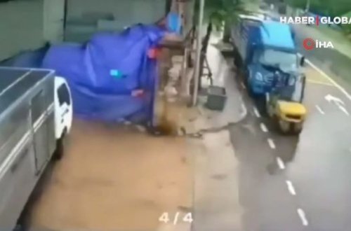 Sürücü peşəkarlığı və soyuqqanlığı sayəsində ağır qəzadan xilas oldu - VİDEO