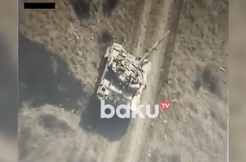 Ermənistan silahlı qüvvələrinin hərbi texnikası məhv edildi - VİDEO