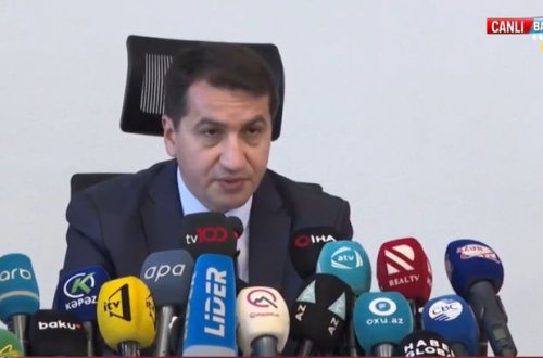 Gəncədə baş verən erməni təxribatı ilə bağlı brifinq keçirilir - CANLI YAYIM