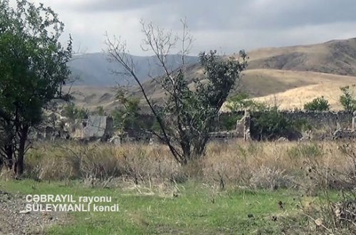 İşğaldan azad olunan Süleymanlı kəndinin görüntüləri - VİDEO