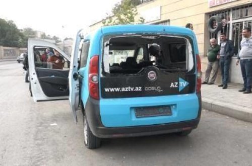 Düşmən atəşinə məruz qalan AzTV əməkdaşları - VİDEO