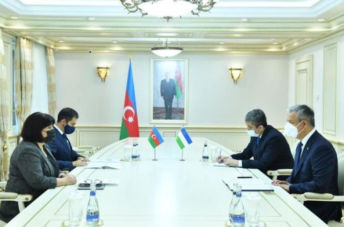 Sahibə Qafarova Özbəkistanın Azərbaycandakı fövqəladə və səlahiyyətli səfirini qəbul edib