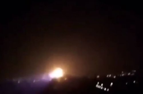 Gəncənin düşmən tərəfindən vurulma anı - VİDEO