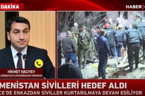 Hikmət Hacıyev “Haber Global”a düşmənin Gəncəyə hücumundan danışdı - VİDEO