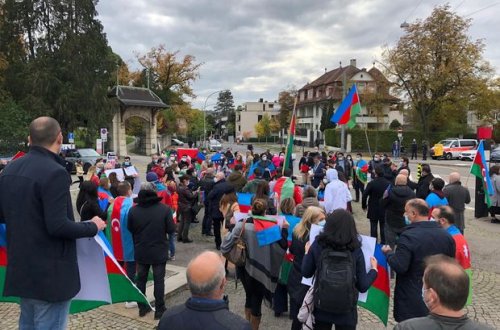İsveçrədə Azərbaycana dəstək aksiyası keçirildi - FOTO/VİDEO