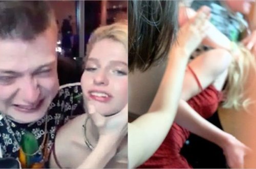 Məşhur strimmer canlı yayımda bloqçu qızı döydü - VİDEO