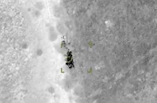 Düşmən texnikalarının məhv edilməsinin yeni görüntüsü - VİDEO