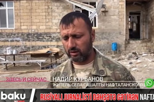 Ermənilərin törətdiyi Naftalan faciəsi rusiyalı jurnalisti dəhşətə gətirdi - VİDEO