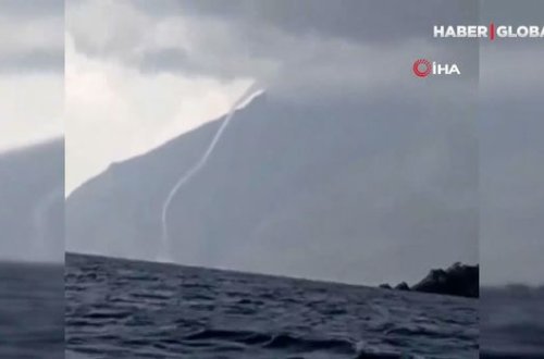Dənizdə nəhəng burulğanın görüntüləri marağa səbəb oldu - VİDEO