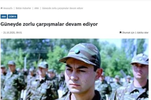 Ermənilər Sərdar Ortaçı azərbaycanlı şəhid kimi təqdim etdi - FOTO