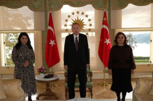 Ərdoğan azərbaycanlı xanımları qəbul etdi