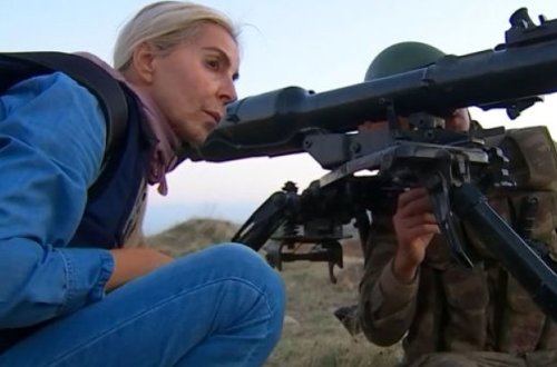 Ermənilər cəbhə xəttindən reportaj hazırlayan Fransa kanalının jurnalistini təhdid etdilər