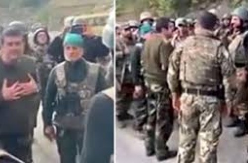 Erməni komandirlər döyüşmək üçün əsgərlərə yalvarır - VİDEO