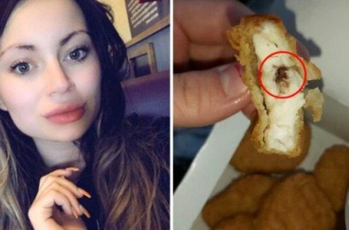 Qızarmış toyuğun içindən çıxan cisim qızı xəstəxanalıq etdi - FOTO