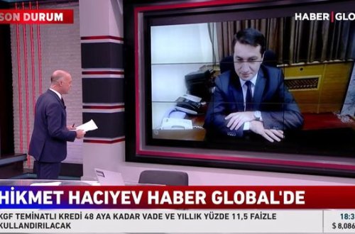 Hikmət Hacıyev Türkiyənin “Haber Global” telekanalında çıxış edir - CANLI