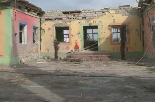 DƏHŞƏT: Ermənilər bu dəfə körpələr evini atəşə tutdu - Fotolar