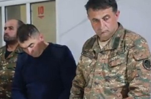 Başıaşağı erməni zabitləri - Bunkerdə keçirilən iclas - FOTO