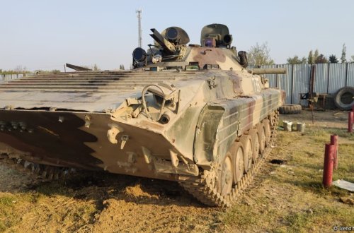 Erməni tankları özlərinə qarşı - FOTOLAR