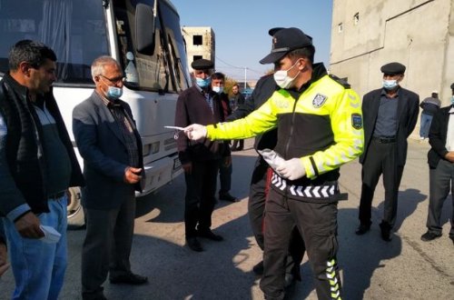Siyəzəndə koronavirusla bağlı polis reydi - FOTO