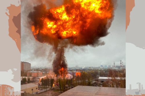 Qaz balonları anbarında partlayış olub: Yanğın davam edir – VİDEO