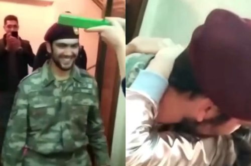 Vətən müharibəsində bir qolunu itirən qazimiz evinə qayıtdı - VİDEO