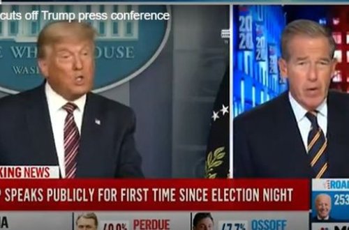 Крупные телеканалы США прервали выступление Трампа, когда он заявил о махинациях на выборах - ВИДЕО