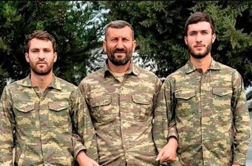 Oğlanları ilə birgə döyüşüb şəhid olan ata... (VİDEO)