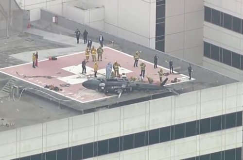 Qəzaya uğrayan helikopterdən zərər dəymədən çıxarılan donor orqan tibb işçisinin əlindən düşdü - VİDEO