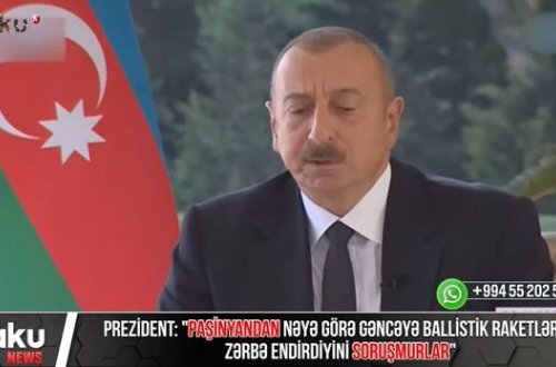 Prezident: “Paşinyandan nəyə görə Gəncəyə ballistik raketlərlə zərbə endirdiyini soruşmurlar?” - VİDEO
