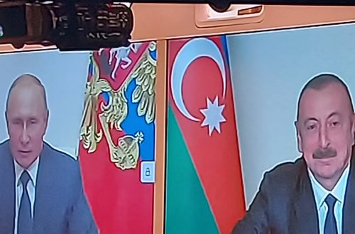 İlham Əliyevlə Vladimir Putinin danışıqları - VİDEO