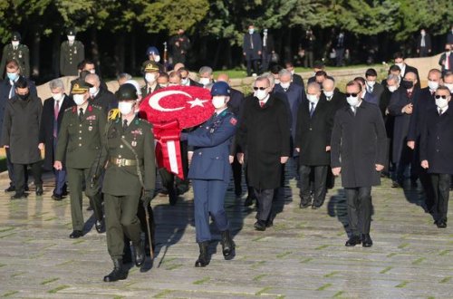 Ərdoğan Anıtkabiri ziyarət etdi - VİDEO/FOTO