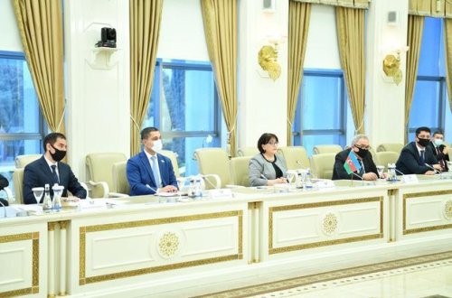 Sahibə Qafarova Fransa Parlamentinin nümayəndə heyəti ilə görüşdü — FOTOLAR