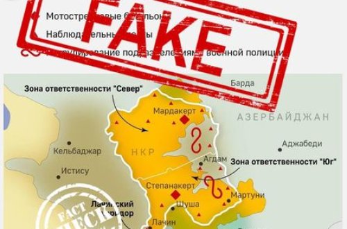 Rusiya sülhməramlılarının yerləşməsi barədə daha bir saxta xəritə yayılıb - FOTO