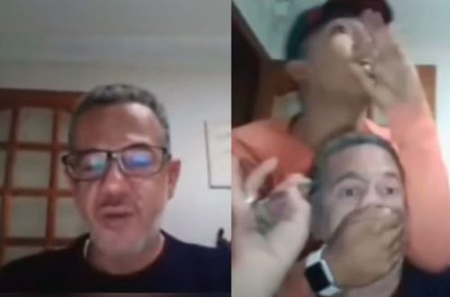 Onlayn dərs keçən müəllim canlı yayımda qarət edildi - VİDEO