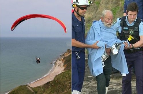 91 yaşlı kişi paraşüt qəzasından sonra sağ qaldı - FOTO/VİDEO