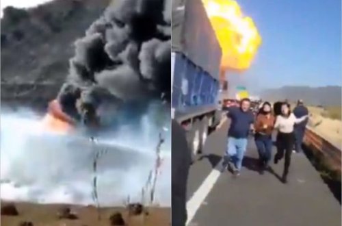 Avtosistern qəzaya düşdü: Ondan artıq insan yanaraq həyatını itirdi - VİDEO