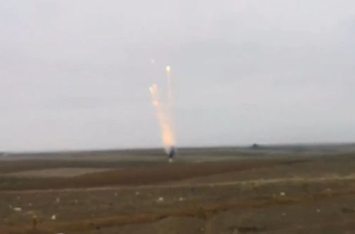 Füzulidə ağ fosfor mərmilərinin zərərsizləşdirilməsi anı - VİDEO