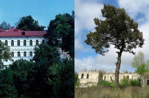 Xan qızı Natəvanın evi düşmən işğalından əvvəl və sonra... - FOTO