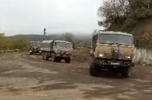 Ordumuzun hərbi korteji Dağlıq Qarabağ ərazisindən keçdi (VİDEO)