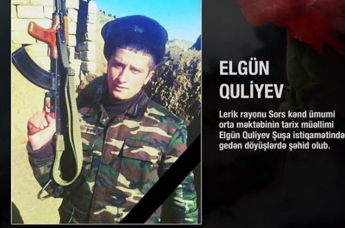 Vətən müharibəsində şəhid olan müəlimimiz