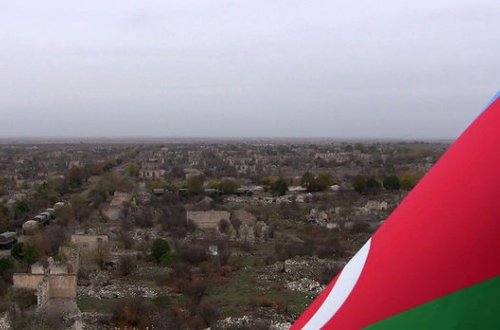 Ağdam məscidinin minarəsindən görünən “ruhlar şəhəri” - VİDEO