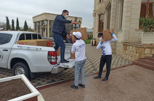 Könüllülər Vətən müharibəsində zərərçəkmişlərə dəstək oldu - FOTO