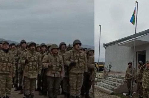 “Dalğalan şəfəqlər kimi”: Ağdamın daha bir kəndində Azərbaycan bayrağı ucaldıldı - FOTO