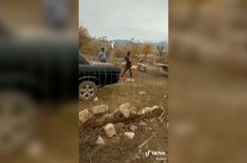 Ermənilər ağ bayraq qaldırıb qaçır - VİDEO