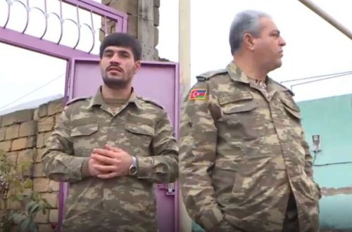 Ata və oğul çiyin-çiyinə döyüşərək Laçında öz evlərini tapdılar - VİDEO