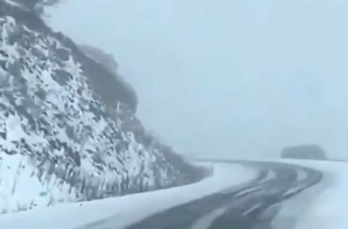 Kəlbəcərin qarlı yollarını bir də belə görün - VİDEO